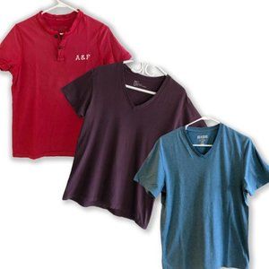 Three Mens T-Shirts Bundle - A&amp;F GAP Old Navy | Sale